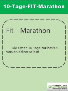 Fit marathon