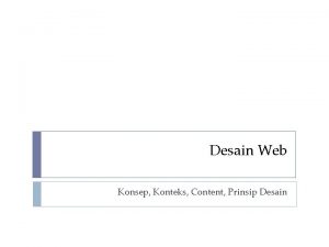 Prinsip desain web
