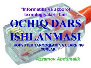 7-sinf informatika dars ishlanma