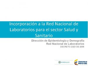 Integrantes de la red nacional de laboratorios colombia