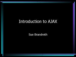 Introduction to ajax