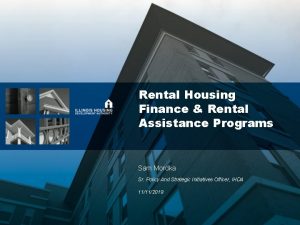 Rental Housing Finance Rental Assistance Programs Sam Mordka