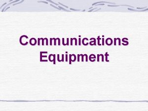 Communications Equipment Telephone Intercom Systems Means of communication