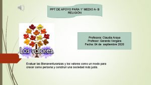 PPT DE APOYO PARA 1 MEDIO A B