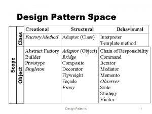 Scope design pattern