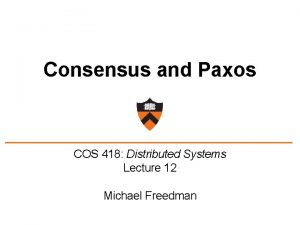 Paxos distributed systems