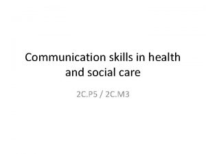 Observation skills in health and social care