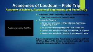 Academies of loudoun