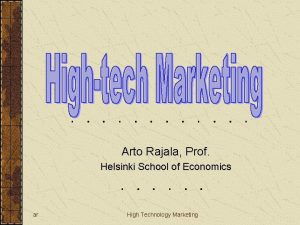 Arto Rajala Prof Helsinki School of Economics ar