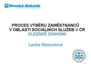 PROCES VBRU ZAMSTNANC V OBLASTI SOCILNCH SLUEB V