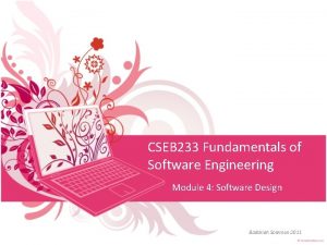 CSEB 233 Fundamentals of Software Engineering Module 4