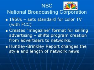 The corporation for public broadcasting