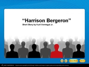 Harrison bergeron plot
