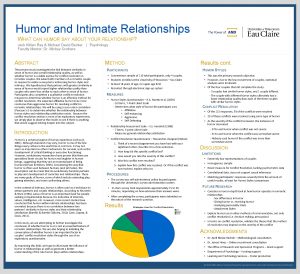 Humor and Intimate Relationships WHAT CAN HUMOR SAY