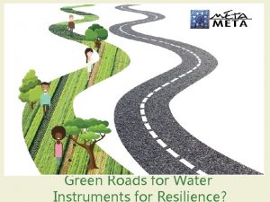 Green Roads for Water Instruments for Resilience Roads