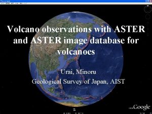 Volcano observations with ASTER and ASTER image database