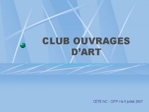 CLUB OUVRAGES DART CETE NC CIFP le 5