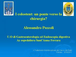 Alessandro pezzoli gastroenterologo