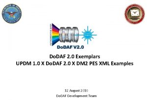 Do DAF 2 0 Exemplars UPDM 1 0