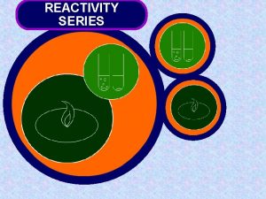 REACTIVITY SERIES Metals and water Metals and water