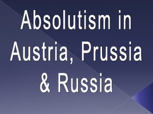 The Growth of Austria and Prussia to 1748