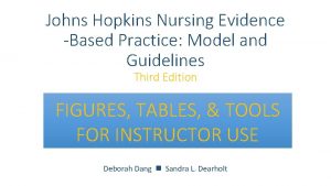 John hopkins evidence-based practice model