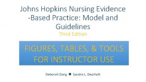 Johns hopkins evidence appraisal tool