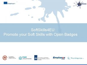 Soft Skills 4 EU Promote your Soft Skills