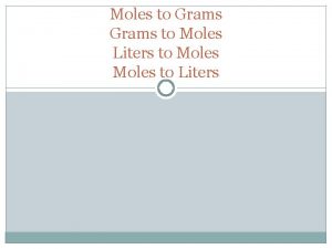 Liters to grams stoichiometry