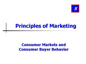 5 principles of consumer behaviour
