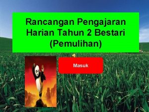 Rancangan Pengajaran Harian Tahun 2 Bestari Pemulihan Masuk