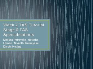 Tas tutorial