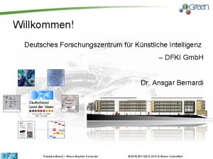 Willkommen Deutsches Forschungszentrum fr Knstliche Intelligenz DFKI Gmb