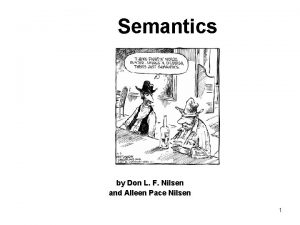 Semantics by Don L F Nilsen and Alleen