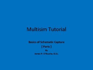 Multisim tutorial