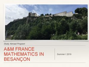 Study mathematics in france