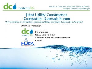 District of Columbia Water and Sewer Authority George