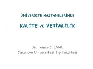 NVERSTE HASTANELERNDE KALTE VE VERMLLK Dr Tamer C