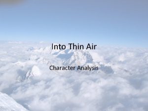 Rob hall character analysis