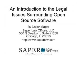 An Introduction to the Legal Issues Surrounding Open