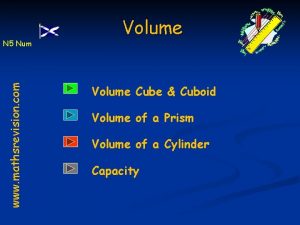 www mathsrevision com N 5 Num Volume Cube