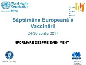 Prevenir e Proteci e Vaccina re Sptmna European