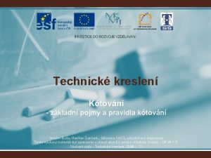 Technick kreslen Ktovn zkladn pojmy a pravidla ktovn