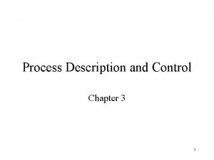 Process Description and Control Chapter 3 1 Requirements