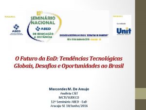 O Futuro da Ea D Tendncias Tecnolgicas Globais