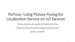 Pic Pose Using Picture Posing for Localization Service