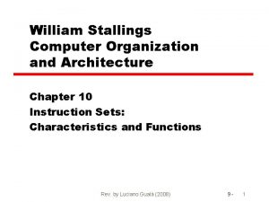 Computer organization and architecture 10th solution