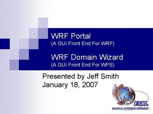 Wrf portal
