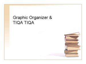 Graphic Organizer TIQA Topic and Thesis sentence TOPIC