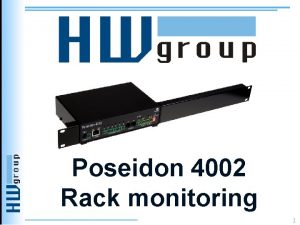 Poseidon 4002 Rack monitoring 1 Poseidon Monitor Control